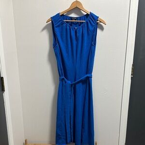 Lands' End Vibrant Blue Midi Dress